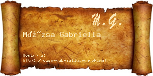 Mózsa Gabriella névjegykártya